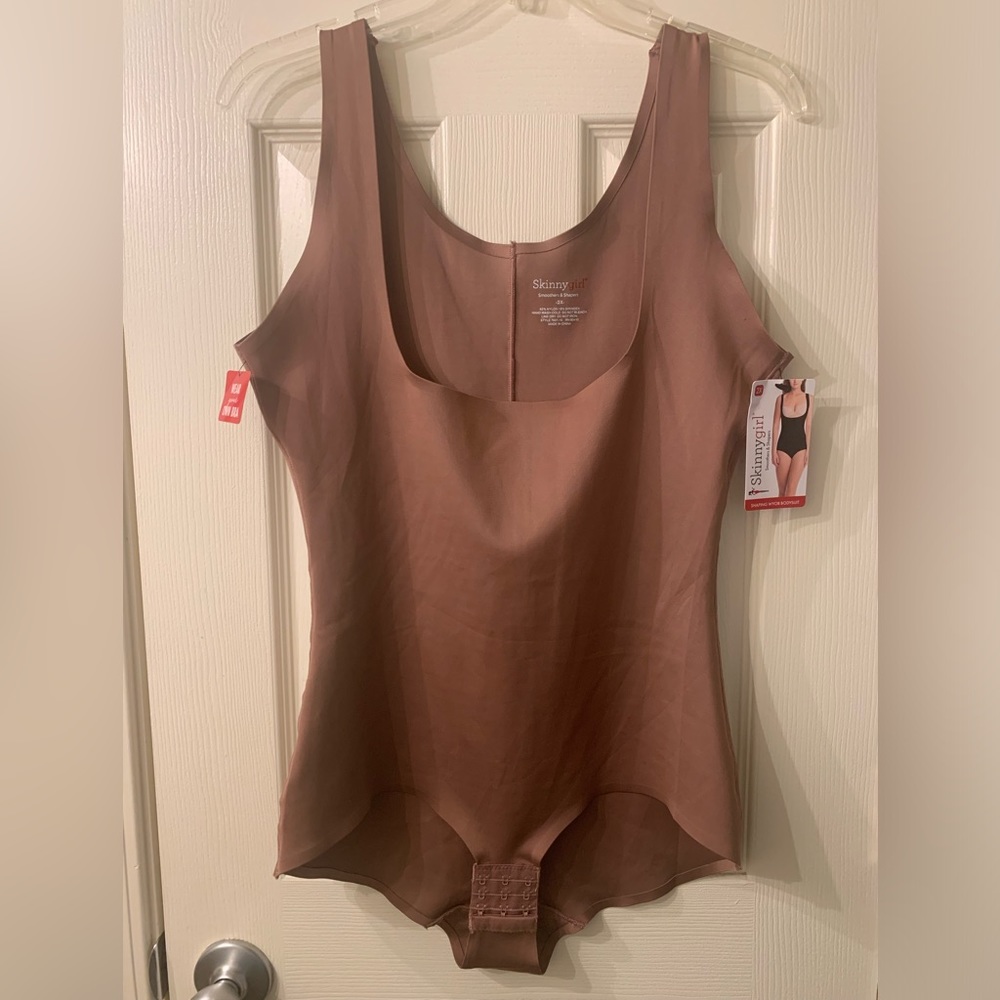 SkinnyGirl Shaping WYOB Bodysuit Size 2X Sable rose Style SG7691C Shapewear